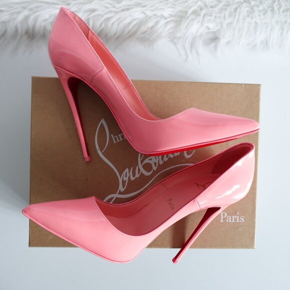 Christian Louboutin So Kate 120 Patent Leather Pumps in Bubblegum Pink - Picture 4 of 12